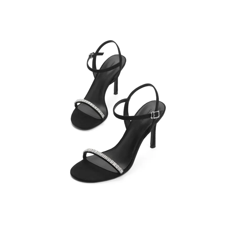 CHARLES&KEITH Small Ck High Heel One Strap Sandals 9.2cm Women's Multicolor-2