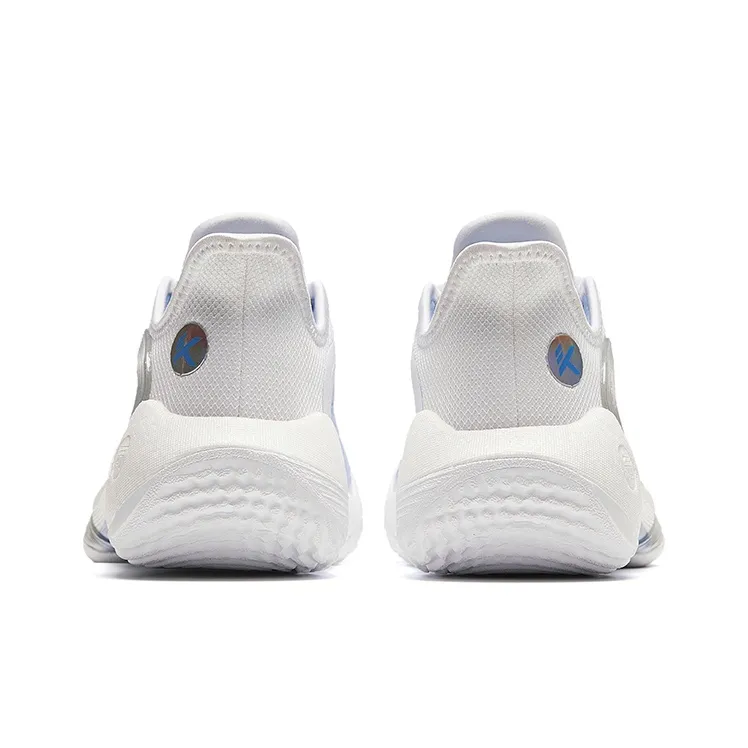 ANTA Three Points Of Rain 2 Generations Basketball Shoes Women's Low Top Pure White/Aqua Blue-2