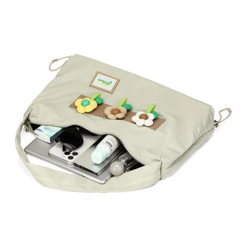 Fillove Fabric Crossbody Bags Shoulder Bags Regular Women's Black/Beige-11