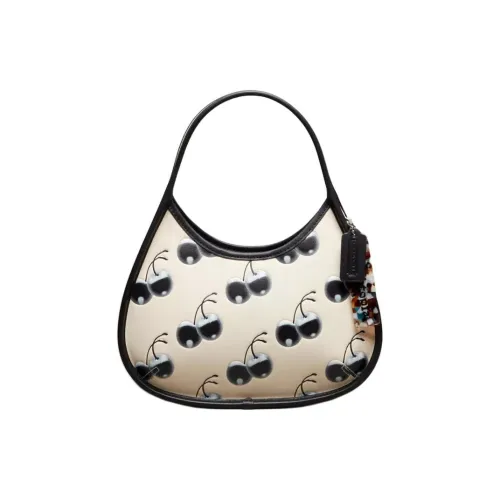 Coachtopia Ergo Leather Handbag Small Size Women's Black/Cloudy Multicolor