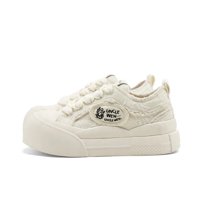 UNCLEWEN Coverage Slip Resistant Height Increasing Low Top Skateboard Shoes Women's-1