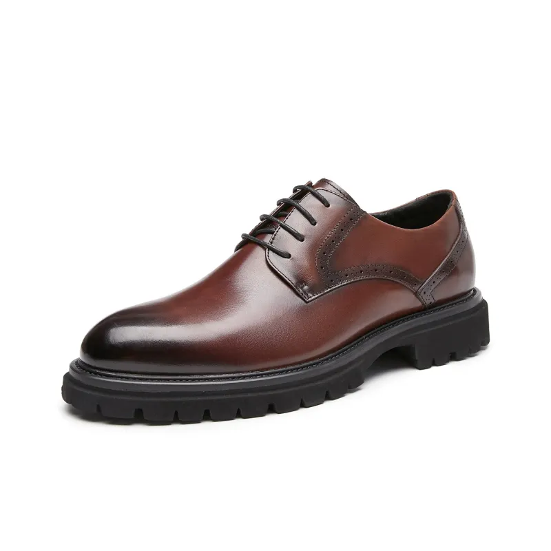 PLO CART Men's Casual Shoes Men Low Top Black/Brown-13