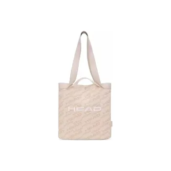 HEAD Fabric Tote Bag Shopping Bag Portable Crossbody Bag Shoulder Bag Unisex Beige