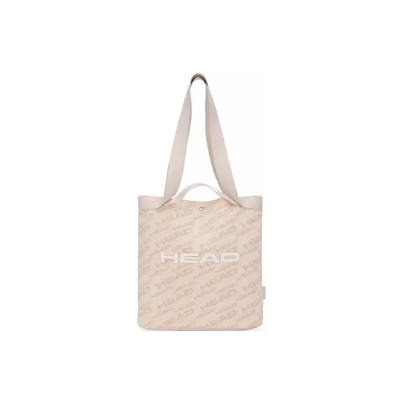 HEAD Fabric Tote Bag Shopping Bag Portable Crossbody Bag Shoulder Bag Unisex Beige-0