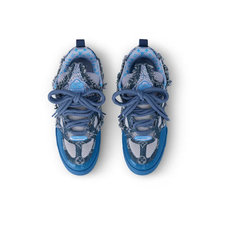 LOUIS VUITTON Lv Skate Sneakers 'Blue'-2