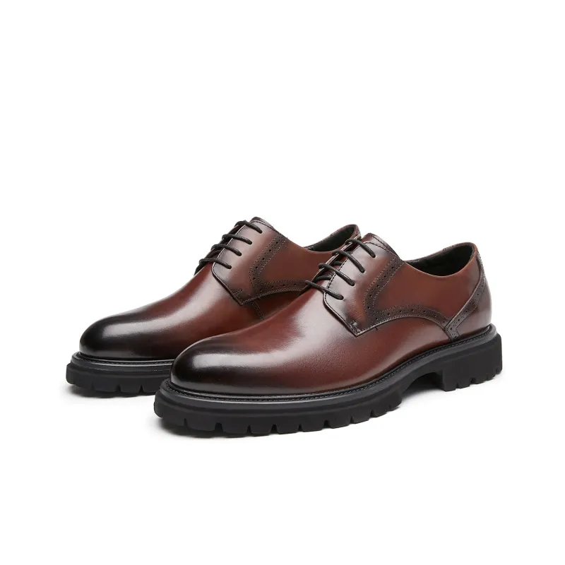 PLO CART Men's Casual Shoes Men Low Top Black/Brown-14