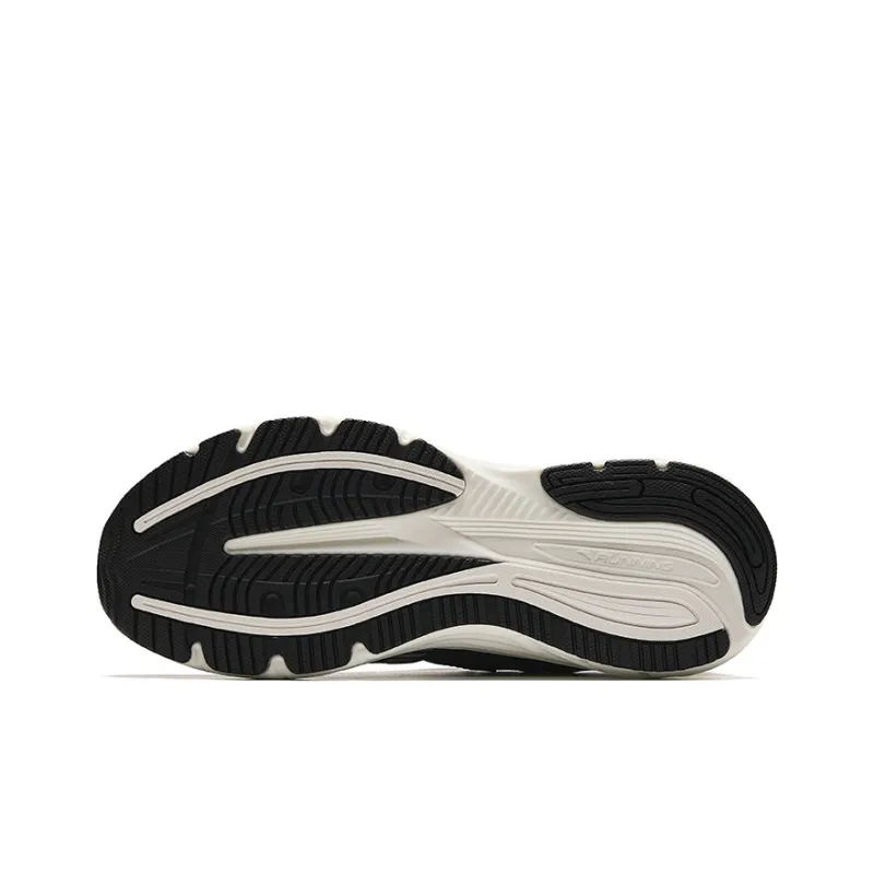 Anta Cushioning Slip Resistant Low Top Running Shoes Men's Black-3