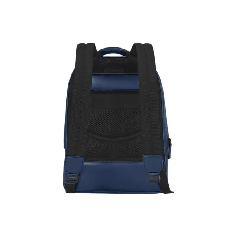 MONTBLANC Leather Backpack Men's Ink Blue-3