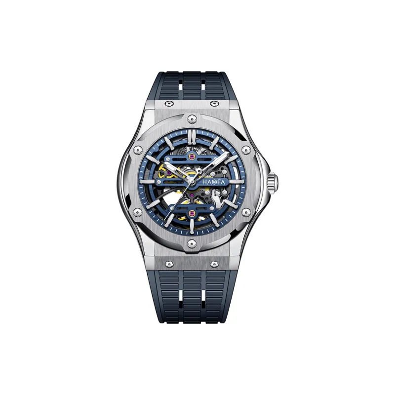 HaofaTourbillon Automatic Mechanical Movement Watch Men's Watches Cut-Out Dial 1913-6-2