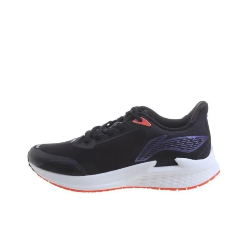 LiNing Anti Slip And Wear Resistant Breathable Low Top Running Shoes Women's Black-2