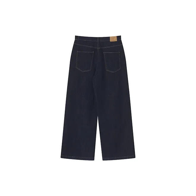 YOSHIYOYI Jeans Unisex Navy Blue-1