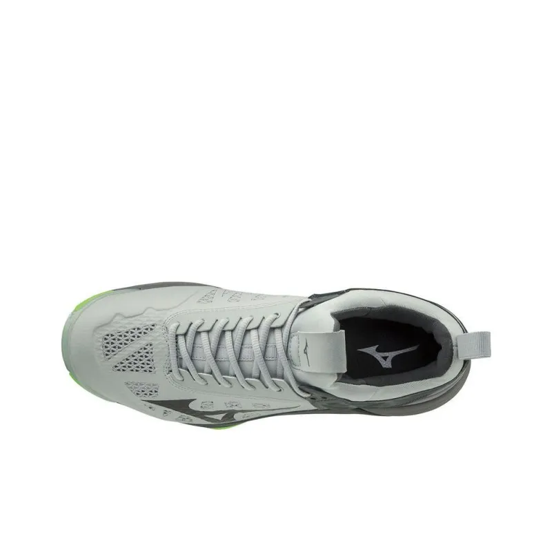 Mizuno Wave Momentum 2 Anti-Slip And Wear-Resistant Breathable Low-Top Training Shoes Unisex Gray Green-1