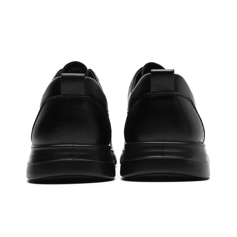 HLA Dress Shoes Men Low Top Black-3