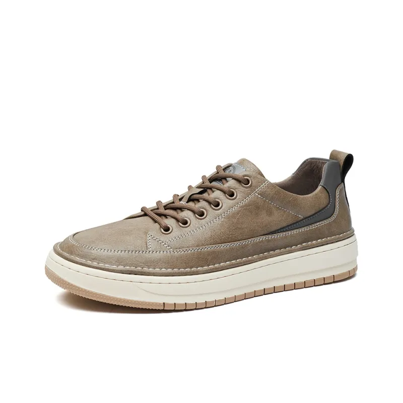 KAISER Cushioning Wear Resistant Balance Low Top Skateboard Shoes Men's Khaki-0