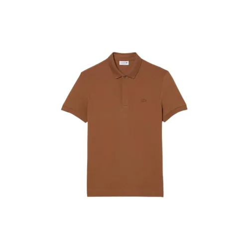 LACOSTE T-Shirts Men Earth Yellow