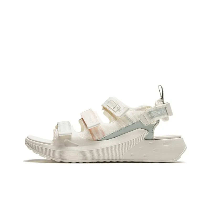 Anta Life Collection Beach Sandals Women's White Gray Green Brown-0