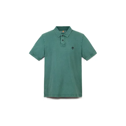 Timberland Polo Shirts Men Blue/Green