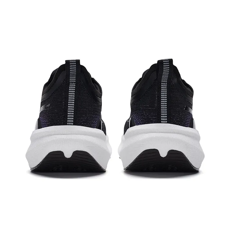 XTEP Two Thousand Kilometers 2.0 Cushioning, Wear Resistant Low Top Racing Running Shoes Men's Black/Scallion Green-3
