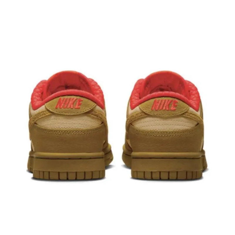 Nike Dunk Low Bronzine Sesame Picante Red Women's-4