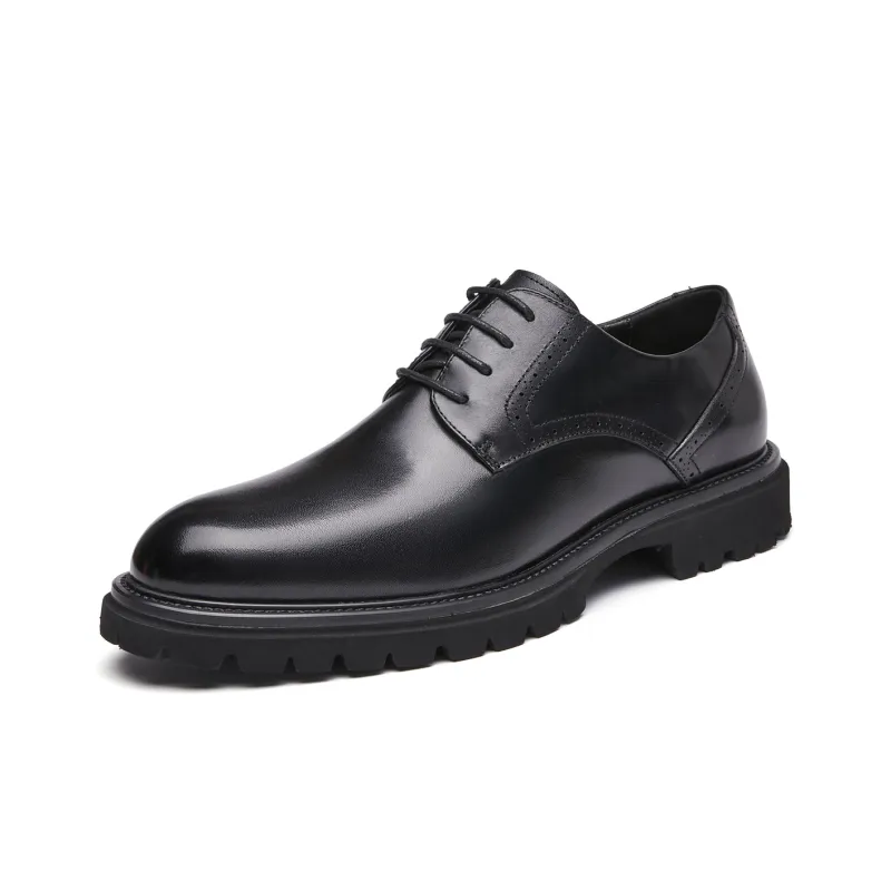 PLO CART Men's Casual Shoes Men Low Top Black/Brown-1