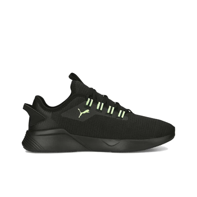 PUMA Retaliate 2 Slip Resistant Low Top Running Shoes Unisex Black Green-1