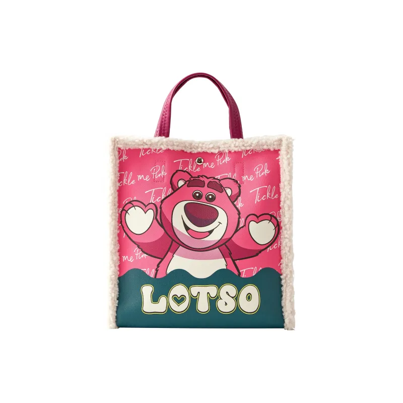 Disney Lotso Collection Mickey Collection PVC With Leather Tote Bag Shopping Handbag Regular Women's Multicolor-0