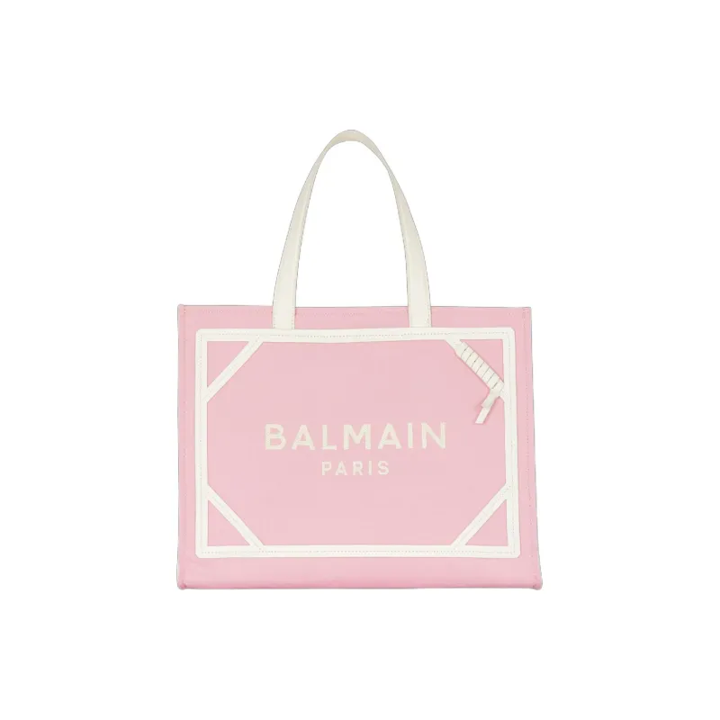 BALMAIN Medium B-Army Canvas Tote Bag-0