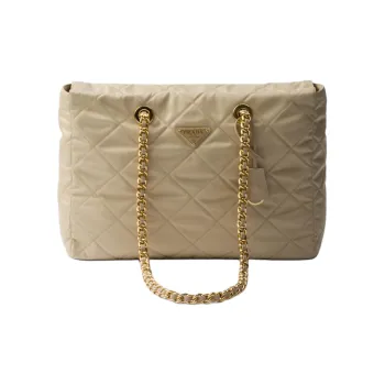 PRADA Re-Edition Recyclable Nylon Tote Bag Shopping Bag Handbag Shoulder Bag Women's Desert Yellow