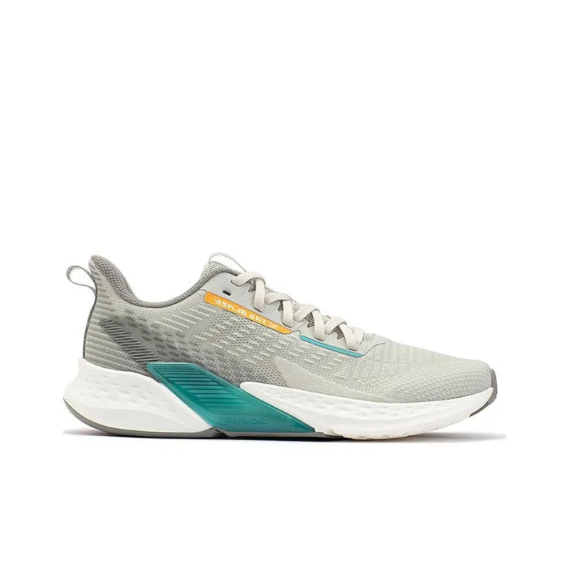 361° Anti Slip And Wear Resistant Breathable Low Top Running Shoes Men's Gray Green White-1