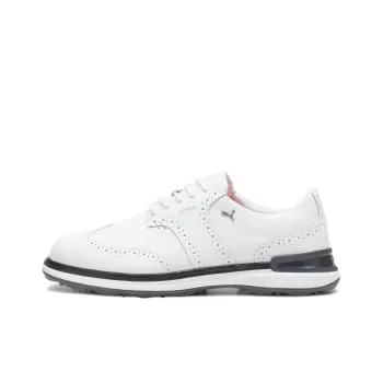 PUMA Avanti Wingtip Slip-Resistant Low-Top Golf Shoes Men's White