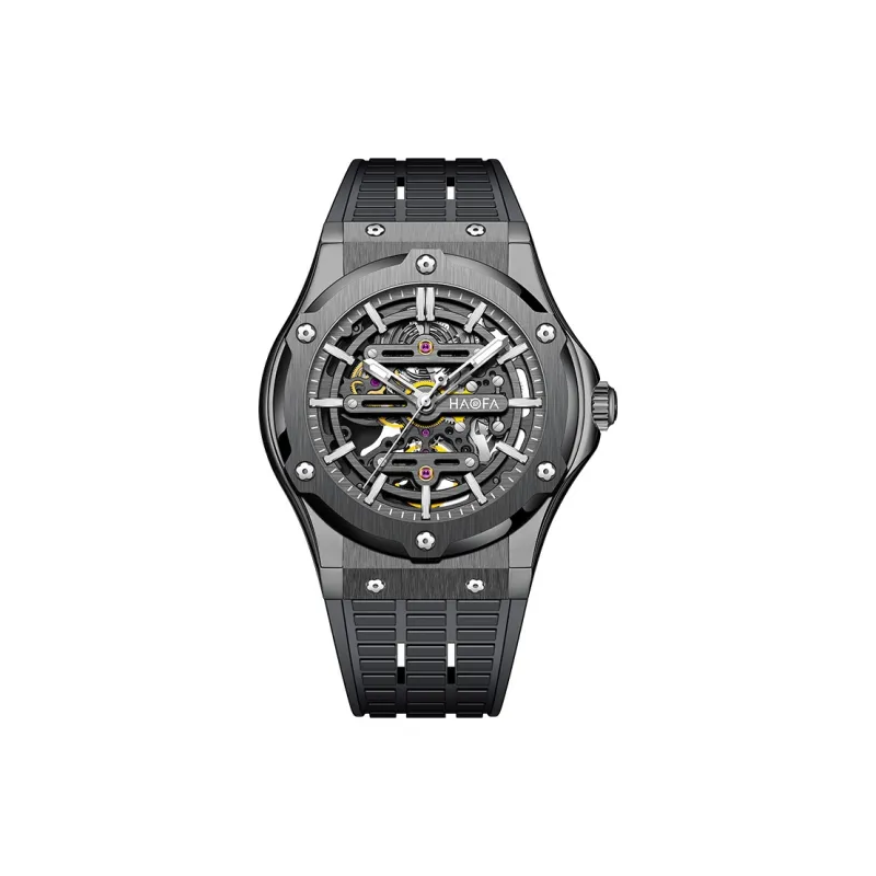 HaofaTourbillon Automatic Mechanical Movement Watch Men's Watches Cut-Out Dial 1913-6-4