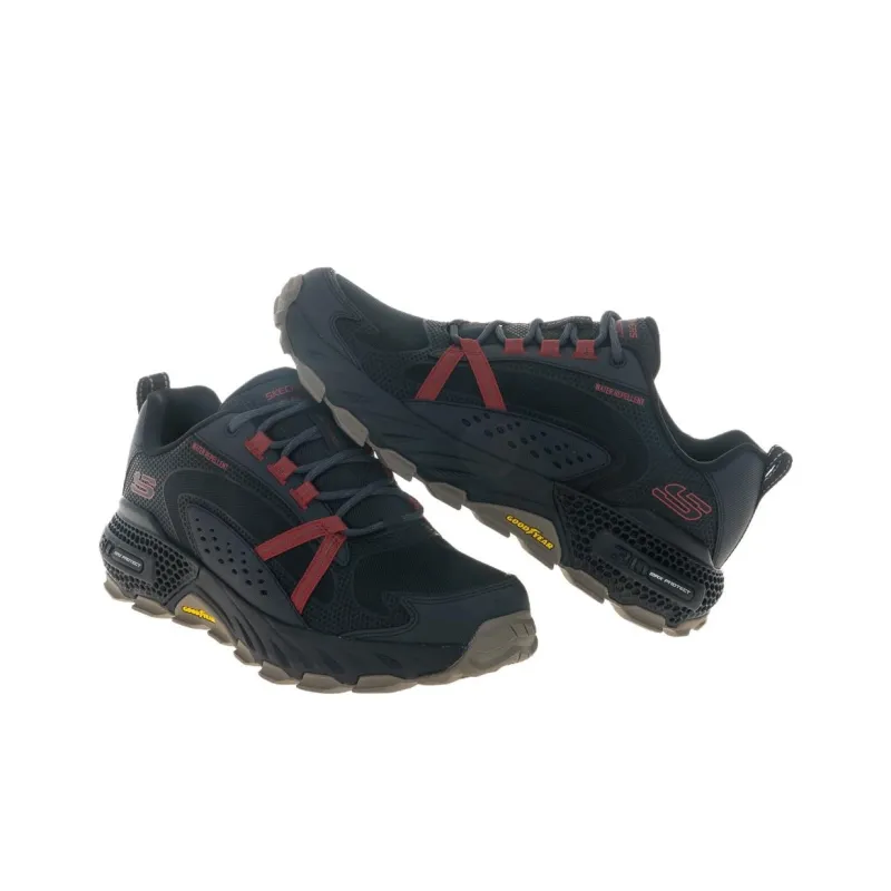 Skechers Max Protect Cushioning Wear Resistant Low Top Outdoor Shoes Men's Black-2
