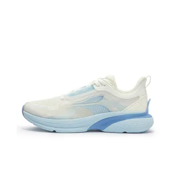 361° Cushioning Anti Slip And Wear Resistant Low Top Running Shoes Men's White Blue
