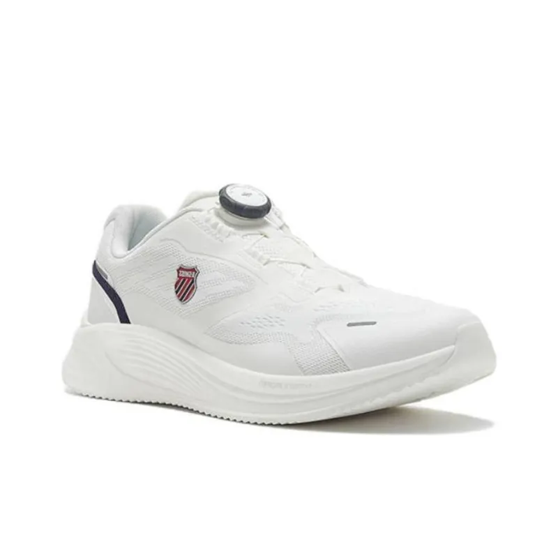 KSWISS Cushioning, Wear Resistant Low Top Running Shoes Men's White Black-1
