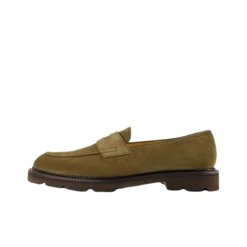 JOHN LOBB Loafers Men Olive Green