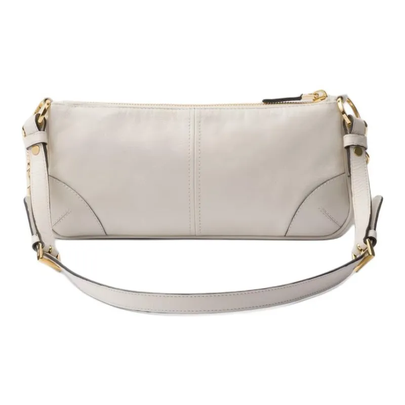PRADA Re Edition Leather Crossbody Bag Shoulder Bag Women's White-2