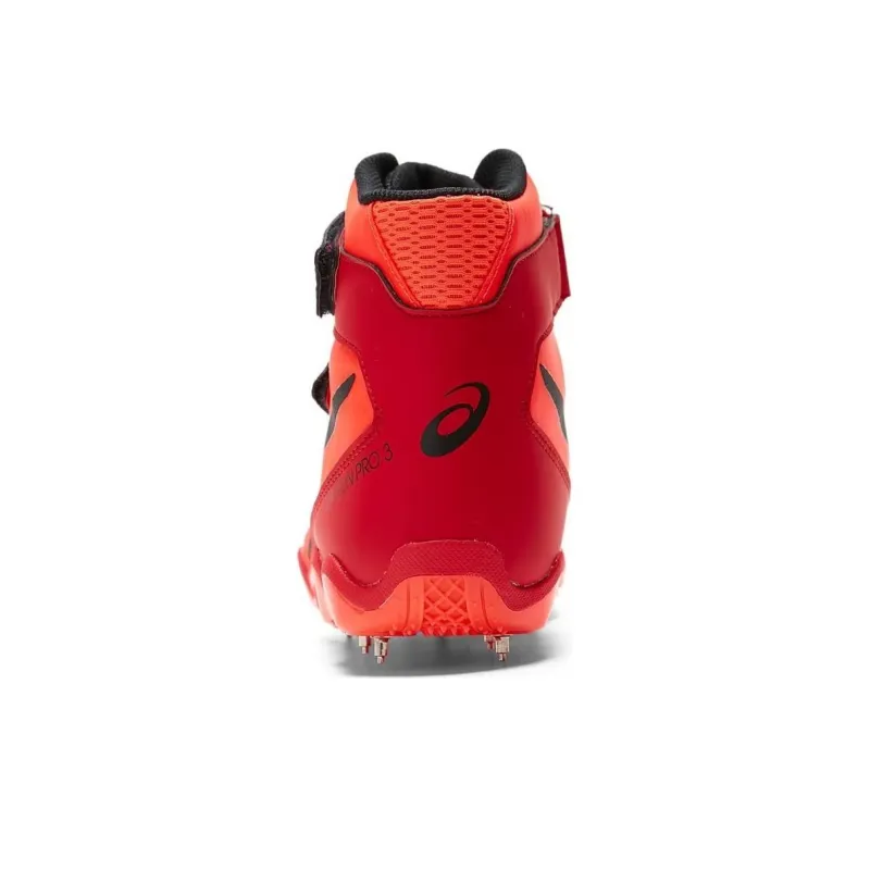 Asics JAVELIN PRO 3 Shock Absorbers With Slip Resistant Features Low Top Running Shoes Unisex Orange Red-3