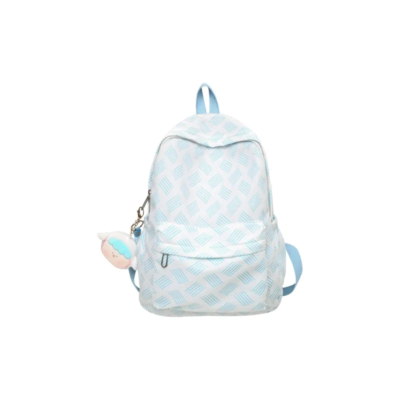 Parker Bear Nylon Backpack Regular Unisex Gray/Blue/Light Pink/Green Dark Pink-2