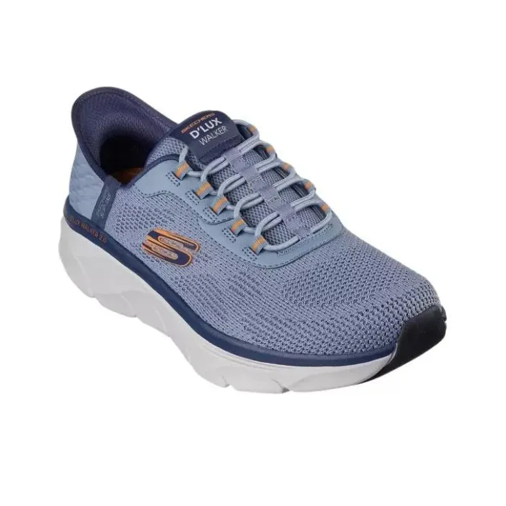 Skechers Hands Free Slip Ins Durable Breathable Low Top Running Shoes Men's Blue-2