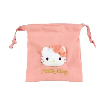 Sanrio Polyester Drawstring Bag Storage Bags Women's Pink Orange