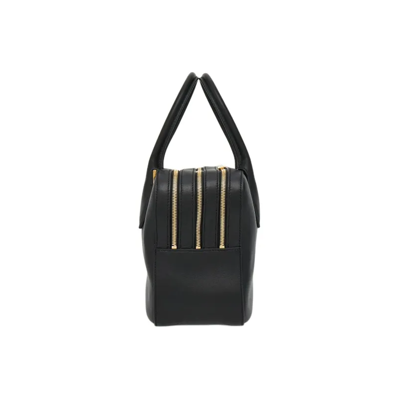 FERRAGAMO Calfskin Shoulder Bag Crossbody Bag Handbag Small Size Women's Black-1