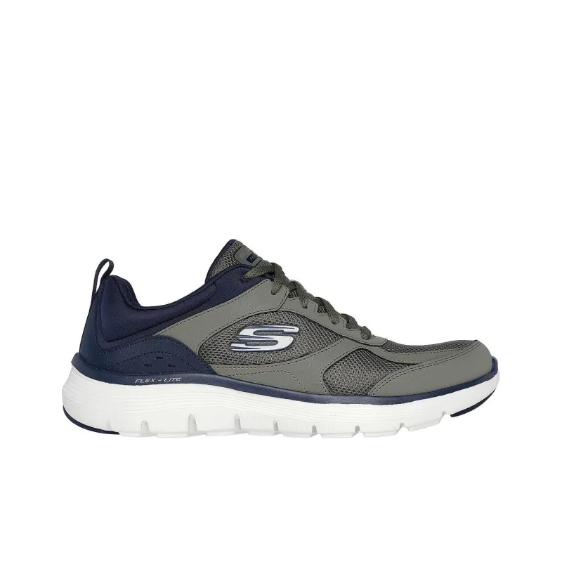 Skechers Slip Resistant And Breathable Low Top Running Shoes Men's Olive Green-1