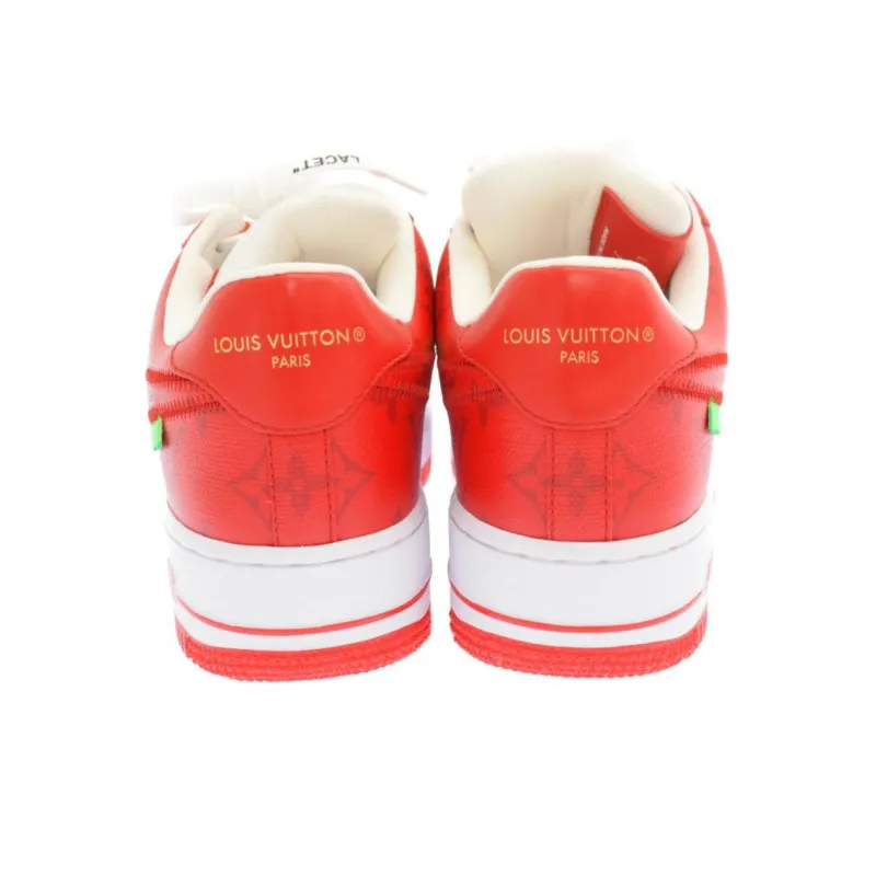 Nike X LOUIS VUITTON Lv Air Force 1 Low 'Red White'-3