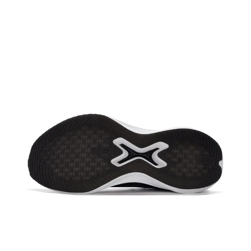 XTEP Two Thousand Kilometers 2.0 Cushioning, Wear Resistant Low Top Racing Running Shoes Men's Black/Scallion Green-6