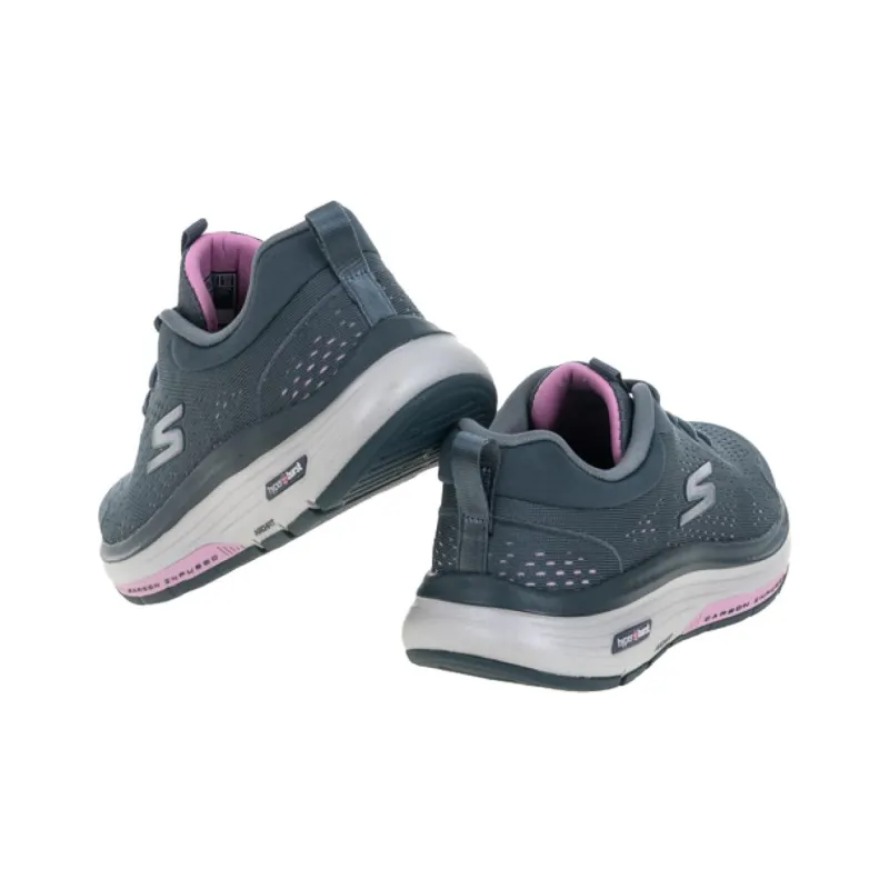 Skechers Go Walk Workout Walker Durable Breathable Low-Top Running Shoes Women's Gray Blue-3