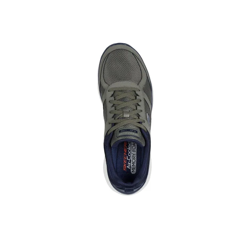 Skechers Slip Resistant And Breathable Low Top Running Shoes Men's Olive Green-3