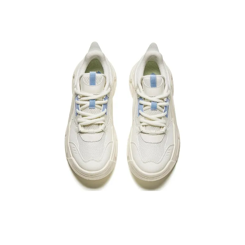Anta Low Top Casual Shoes Women's White Blue-2