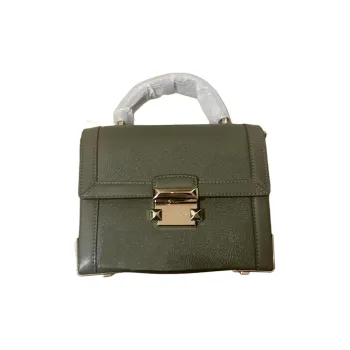 MICHAEL KORS Jayne Litchi Grain Leather Shoulder Bag Crossbody Bag Small Size Women's Green