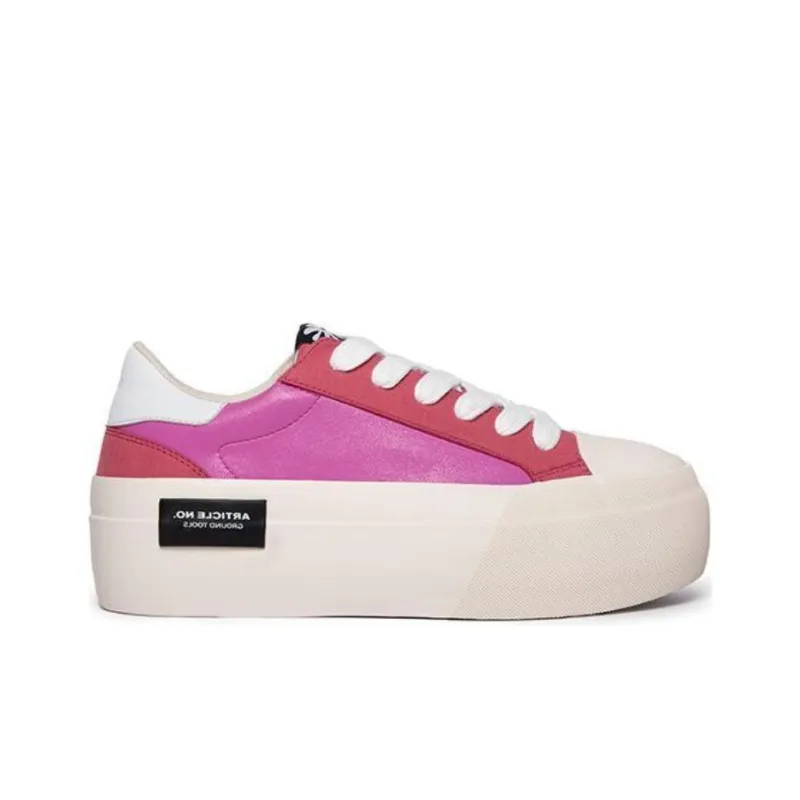 ARTICLE NO. Low Top Skateboard Shoes Unisex White Pink-1