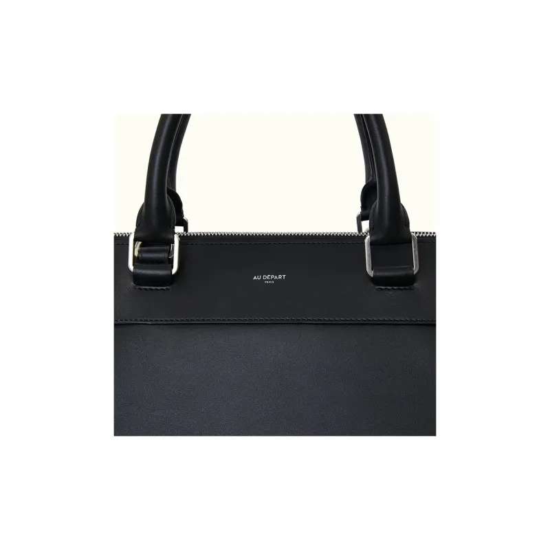 AU DEPART Calfskin One Shoulder Handbags Large Size Women's Black-5